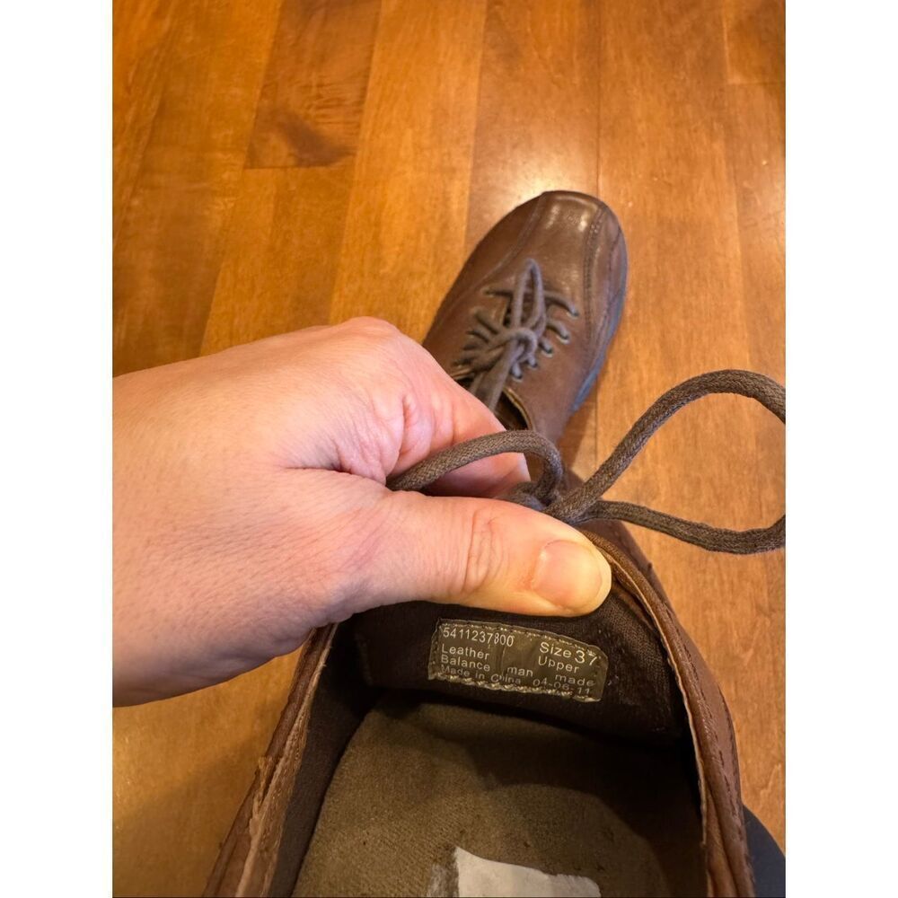 Dansko Brown Leather Lace-Up Shoes Womens EU 37 US 6.5-7 Comfort Work Nurse Casu - Picture 5 of 5